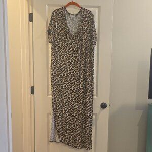 Reborn J Animal Print Maxi Dress